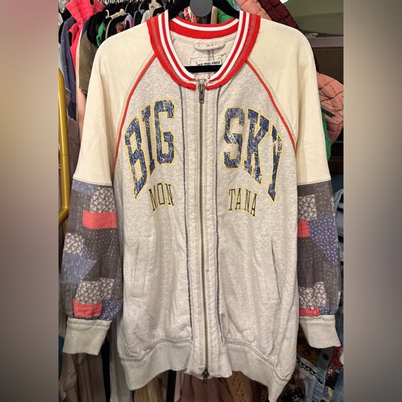 NWT Free People We The Free Stars + Stripes Bomber - Americana Combo - Small - Picture 6 of 8